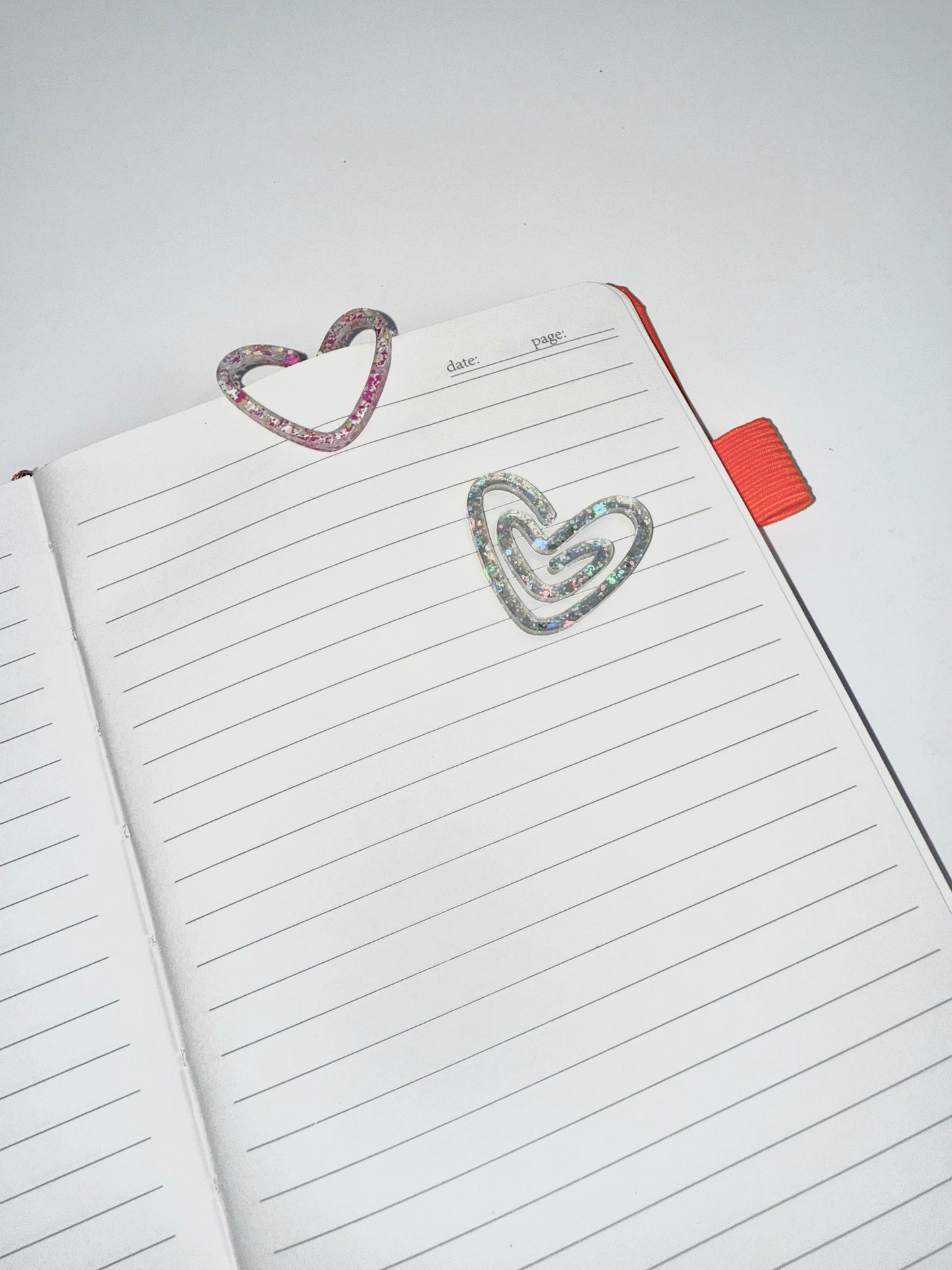 Heart Acrylic Bookmarks