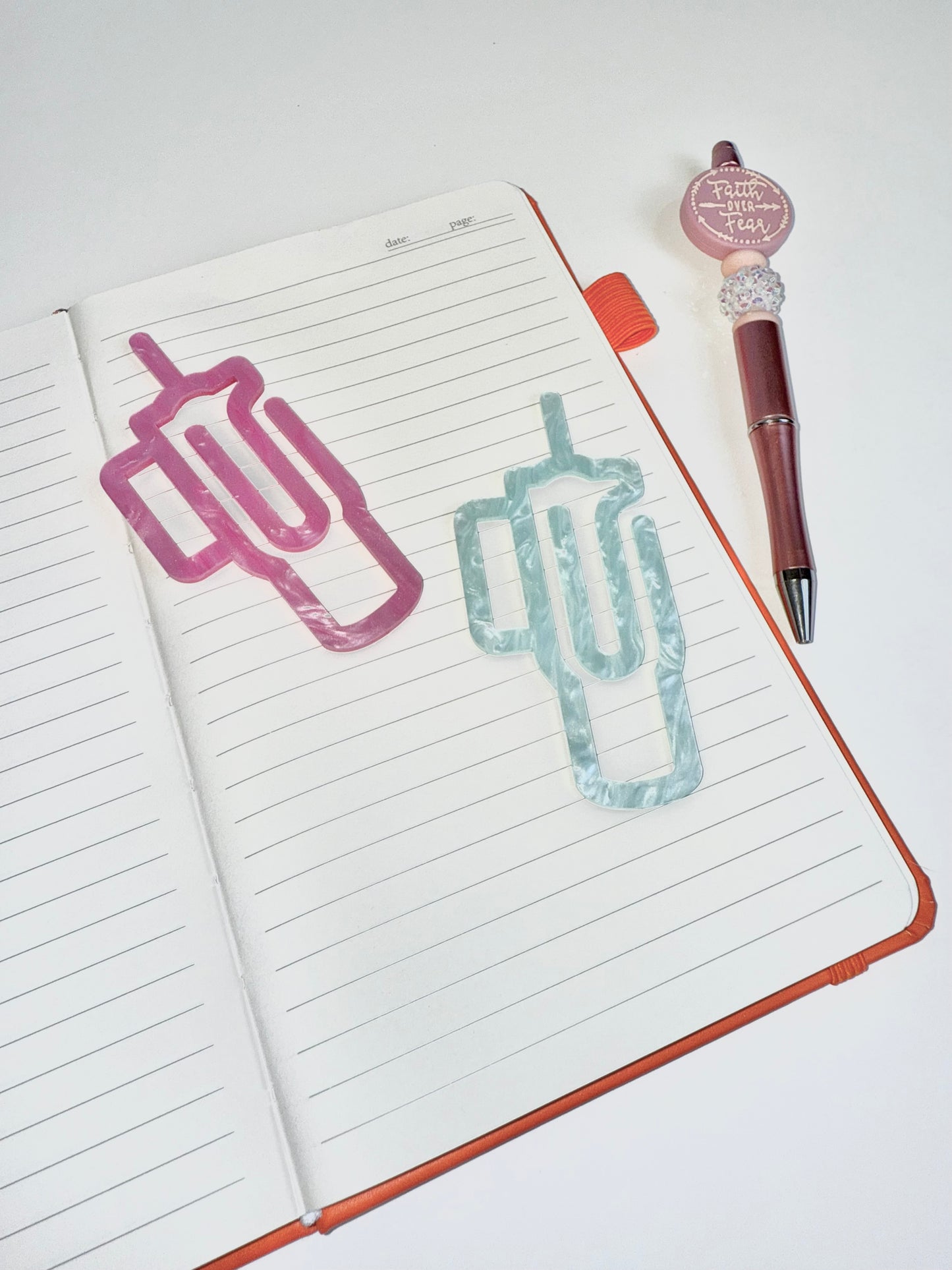 Tumbler Shaped Acrylic Bookmark