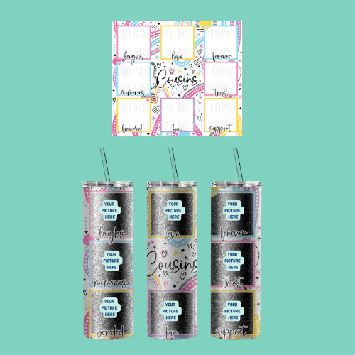 20oz Shimmer Glitter Sublimated Tumbler