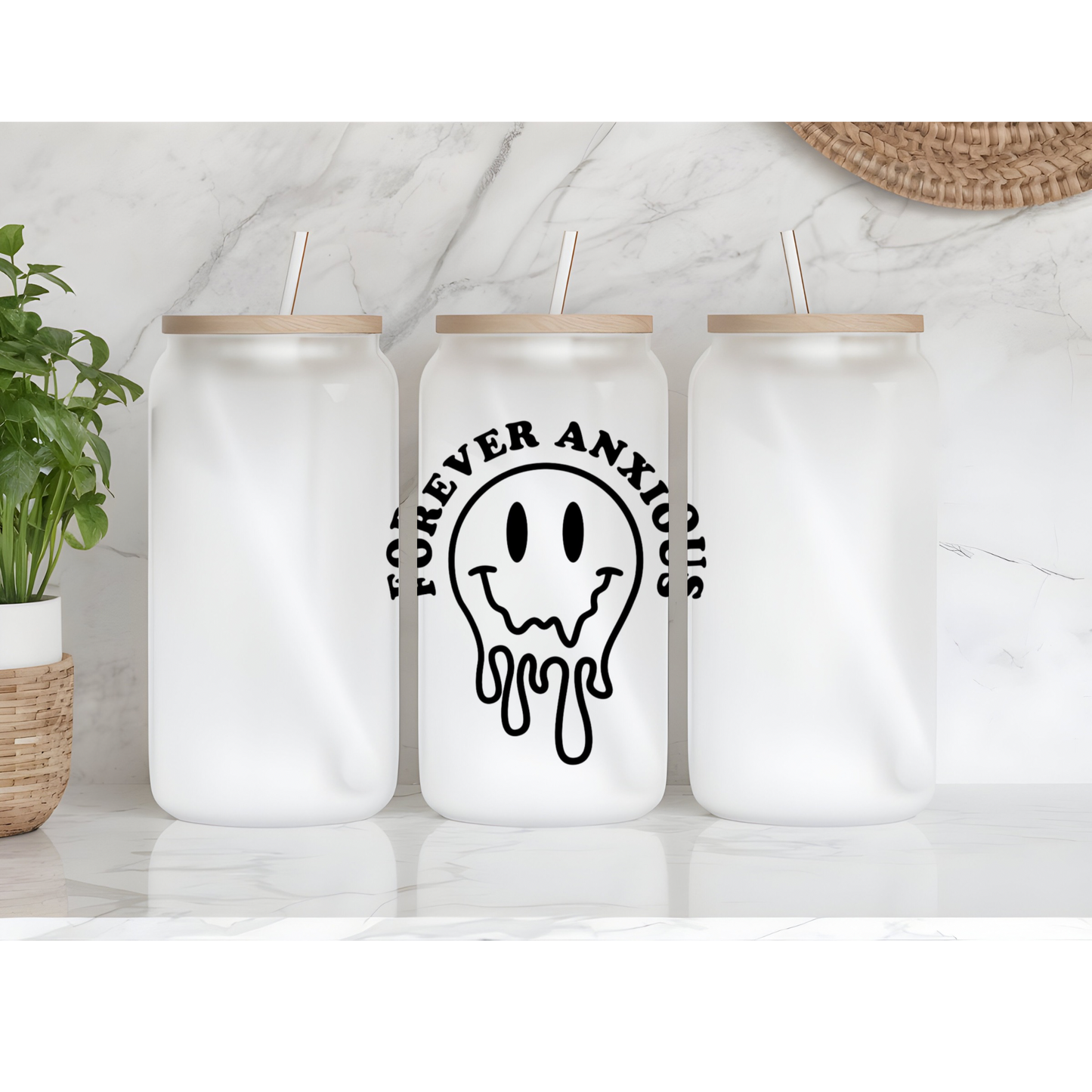 Frosted Glass Libby Cup