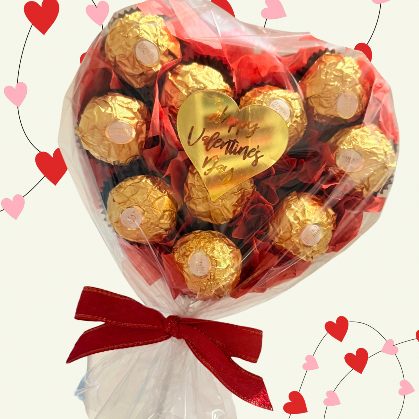 Valentine’s Chocolate Heart Bouquet