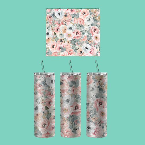 20oz Shimmer Glitter Sublimated Tumbler