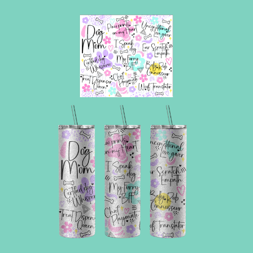 20oz Shimmer Glitter Sublimated Tumbler