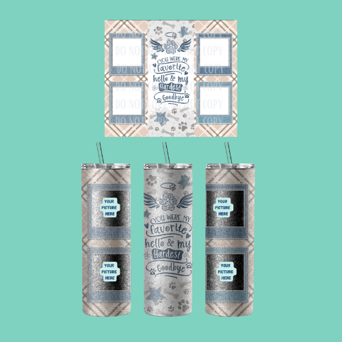 20oz Shimmer Glitter Sublimated Tumbler