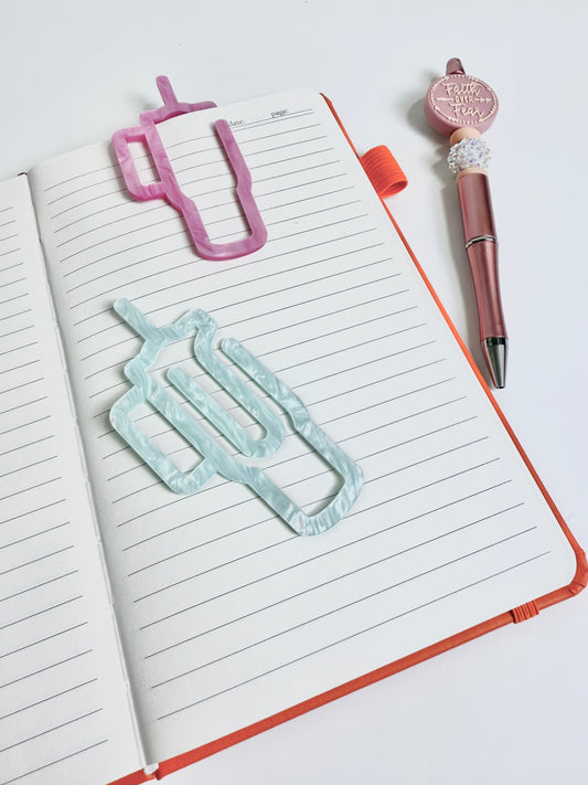 Tumbler Shaped Acrylic Bookmark