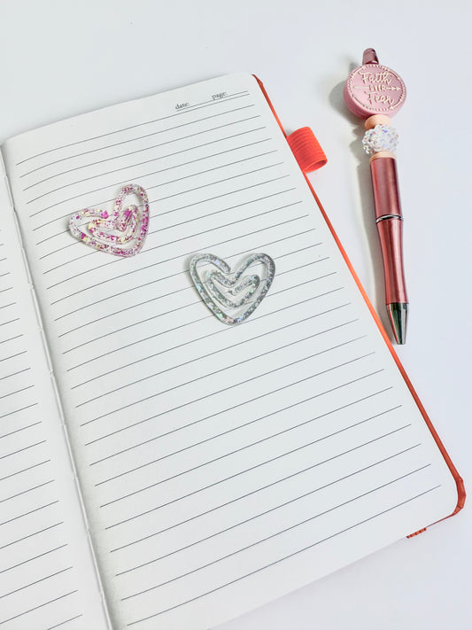 Heart Acrylic Bookmarks