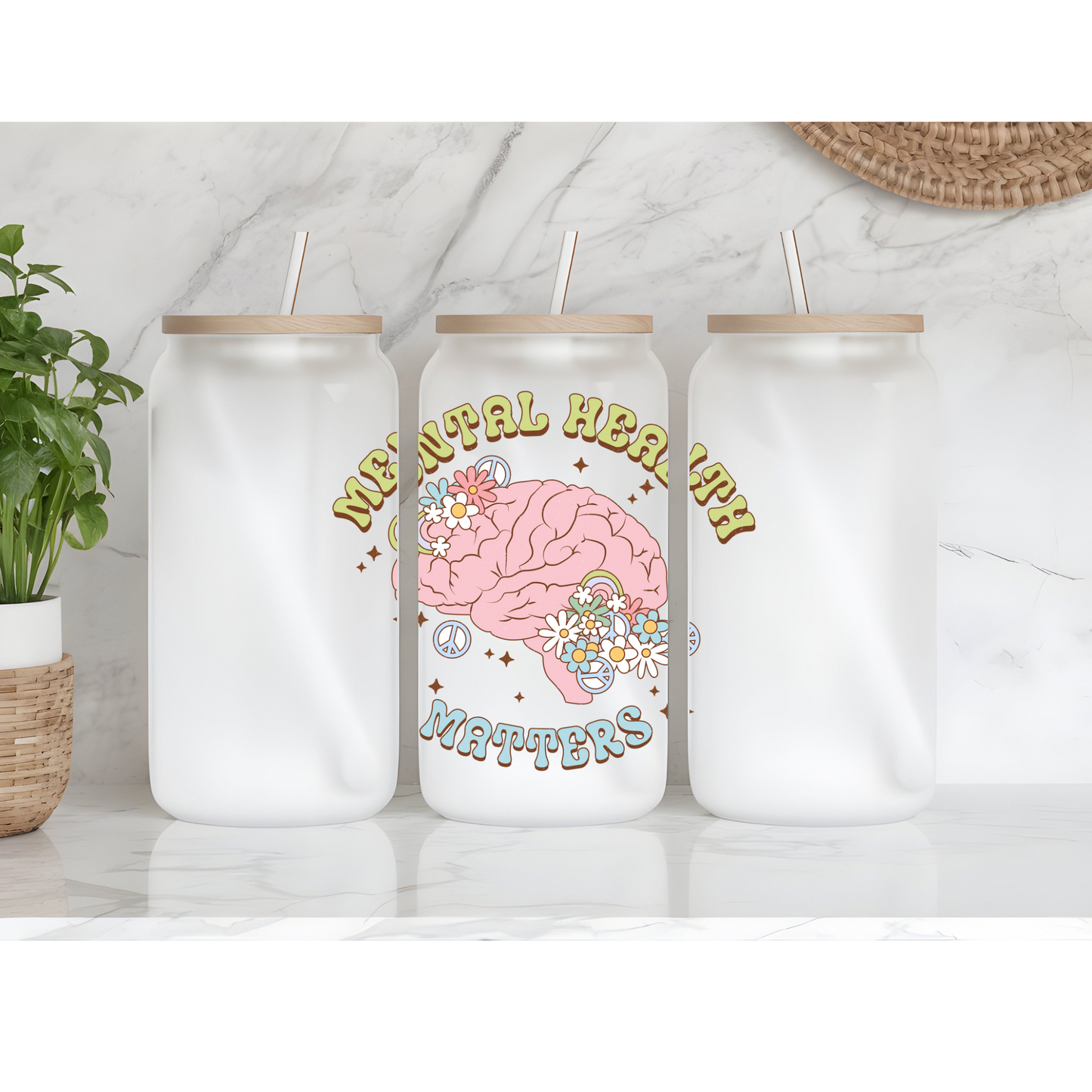 Frosted Glass Libby Cup