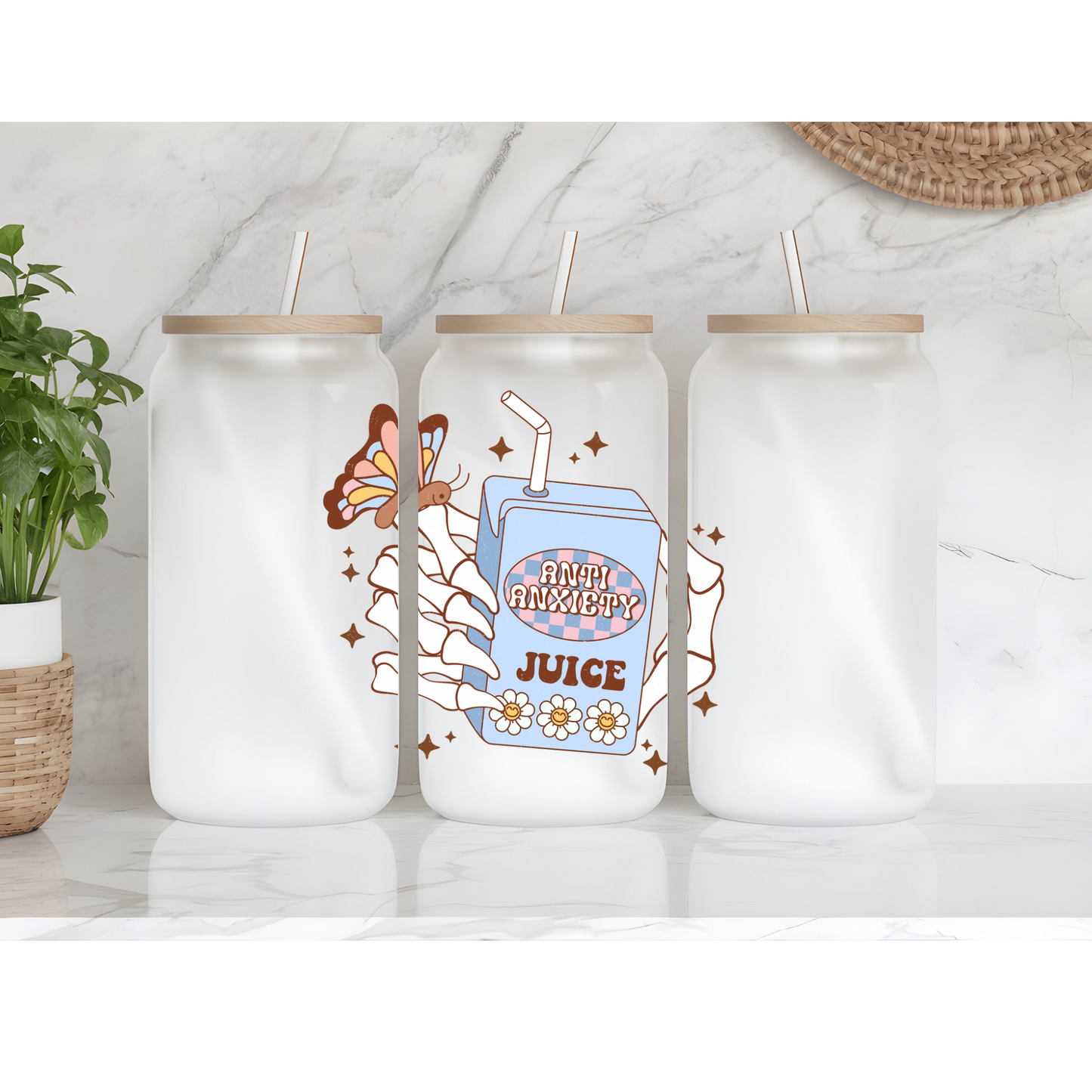 Frosted Glass Libby Cup