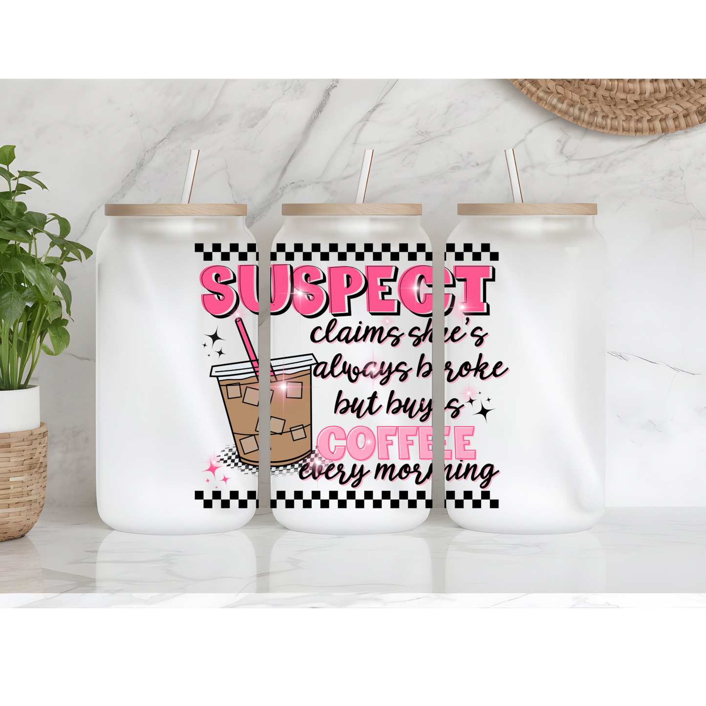 Frosted Glass Libby Cup