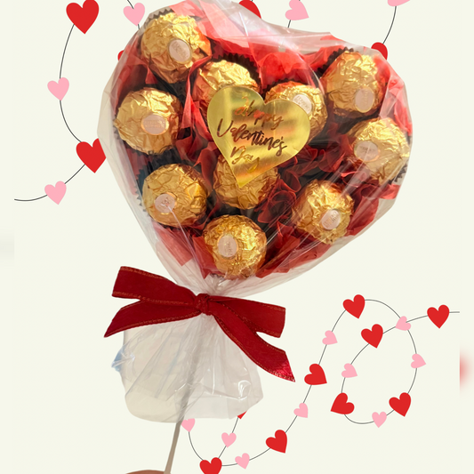 Valentine’s Chocolate Heart Bouquet