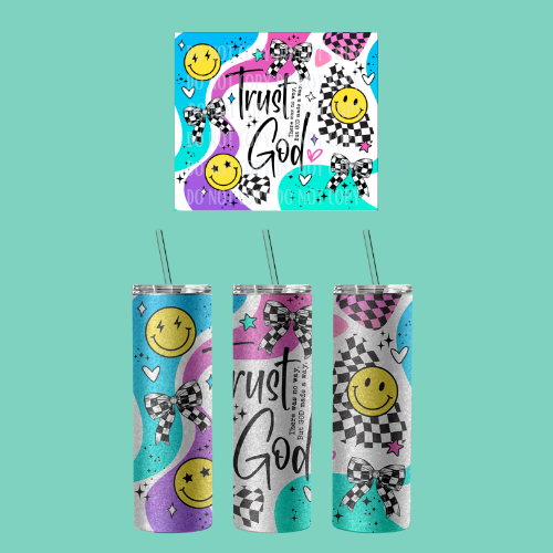 20oz Shimmer Glitter Sublimated Tumbler
