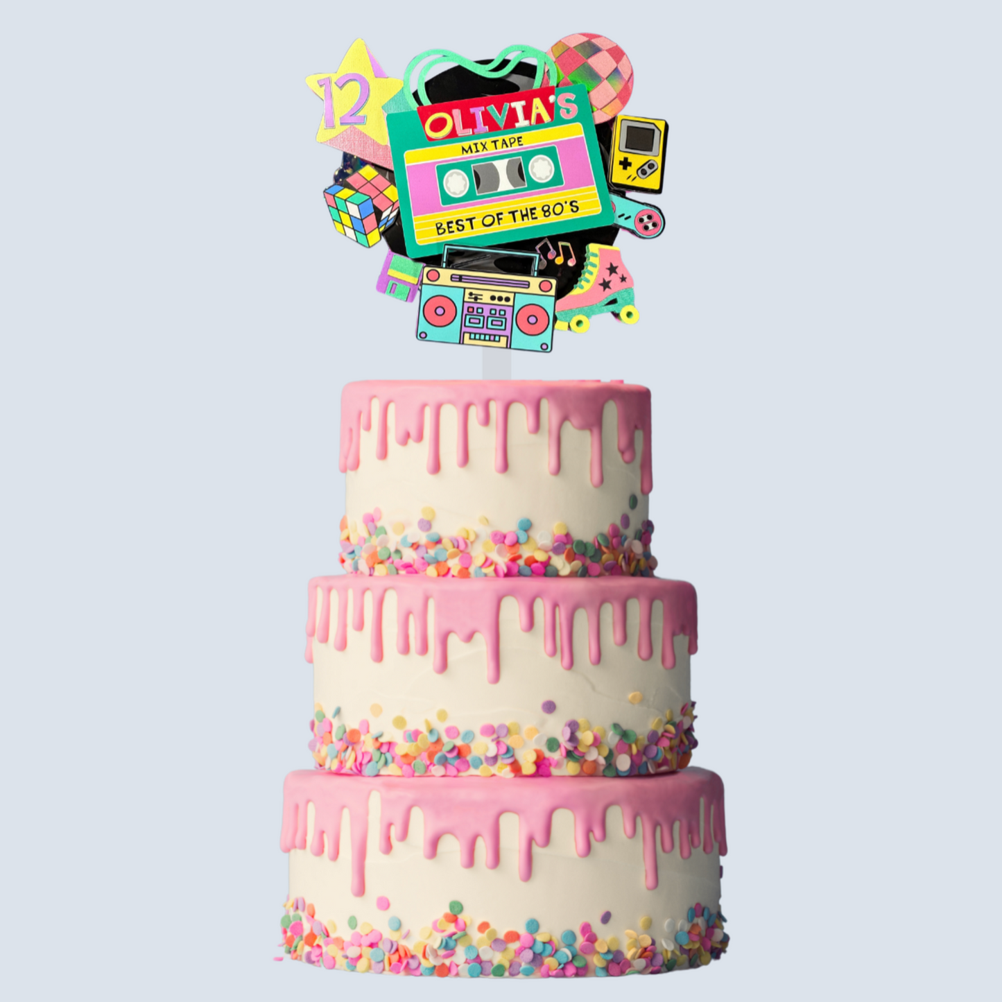 3D Layered Cake Topper